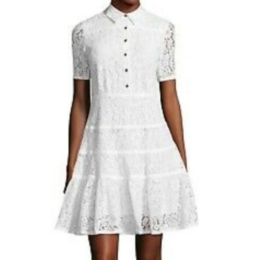 Draper James Meadow Lace Shirt Dress